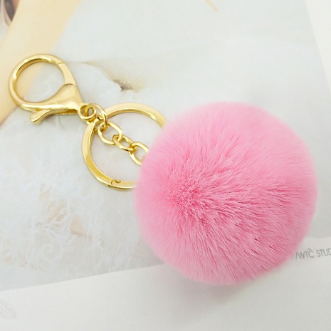 Rabbit Fur Ball Keychain  NHAP305588's discount tags