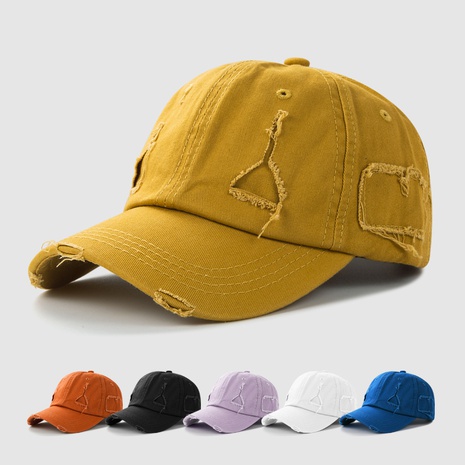 Lavado apenado moda europea y americana hip-hop gorras de béisbol de algodón gorras de sombrilla de color sólido marea's discount tags