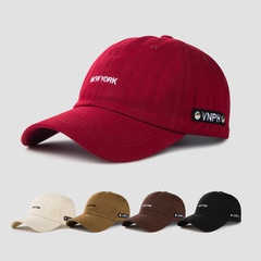 New Korean trendy hip-hop hat summer letter embroidery street baseball cap college style sunscreen cap