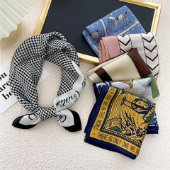 small square scarf silk scarf female spring and autumn hair band neck guard scarf decoration mulberry silk scarf