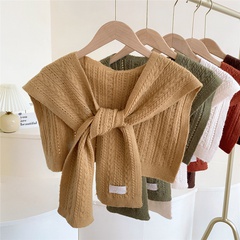 small shawl keep warm and knotted knitted wool fashion scarf