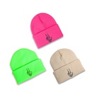 Autumn and winter new woolen hat Korean version of wild fashion embroidery Knit hat trend personality hatpicture20