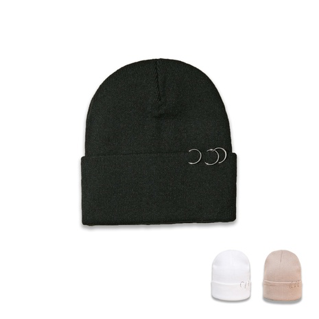 Tendencia coreana de sombreros de punto de aro individuales sombreros salvajes cálidos y fríos sombreros de lana nuevo otoño e invierno's discount tags