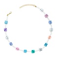 exaggerated color acrylic dice handmade beaded necklace personality hiphop style clavicle chainpicture13
