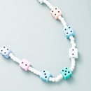 exaggerated color acrylic dice handmade beaded necklace personality hiphop style clavicle chainpicture9