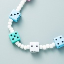 exaggerated color acrylic dice handmade beaded necklace personality hiphop style clavicle chainpicture10