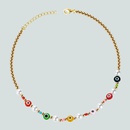 RetroTeufelsaugen ethnischen Stil farbige Reisperlenimitation Perlenkette personalisierte handgemachte Perlenkettepicture8