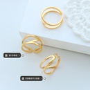 2021new AllMatching Hollow Opening Ring Women S Personalized Minority Titanium Steel Plated 18K Real Gold Bracelet A266picture22