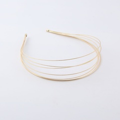 New fashion Korean version of simple multi-layer metal ring corrugated headband