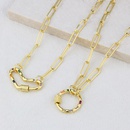 new hiphop heartshaped ring pendant simple copperplated copperplated zirconium necklacepicture7