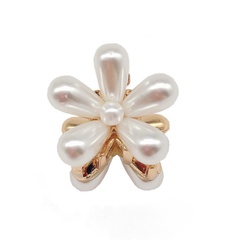 Korean hair accessories pearls small flowers retro daisy flowers mini resin hairpin