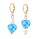 European and American trend simple cute creative heart glass earrings exquisite flower earrings jewelrypicture13