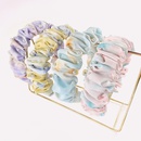 Korean tiedye hairband wide edge fabric fold pearl headband fashion mixed color hair accessoriespicture12
