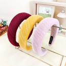 Autumn and winter new sponge headband womens simple solid color hairband candy color wide edge hairpinpicture10