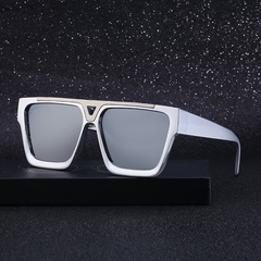 2021 New Sunglasses Men's Trendy European and American Box Sunglasses Men's Outdoor Riding Sunglasses