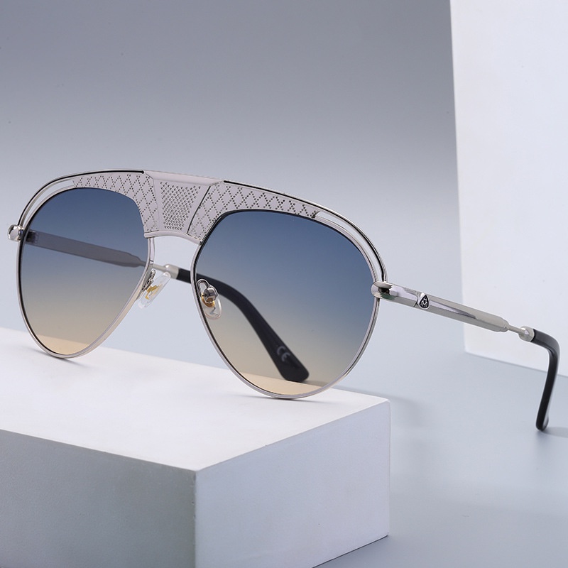 retro steampunk style mens big frame sunglasses European and American trend wholesale sunglasses
