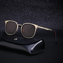 Retro round frame sunglasses new polarized sunglasses European and American trend glasses wholesale