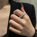 French design sense retro opening combination set ring temperament simple freshwater pearl gold foil ringpicture13