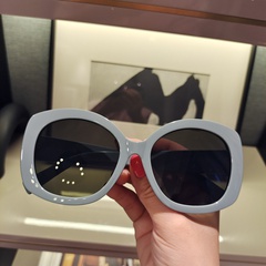 2021 European and American panda retro sunglasses round Hepburn female sunglasses large frame sunglasses