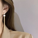 European and American fashion motherofpearl earrings retro long tassel earringspicture11