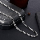 simple stainless steel grinding chain hiphop thick necklacepicture14