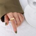 French scenery surface ring carved flowershaped imprint ring titanium steel plated 18K real wholesalepicture14