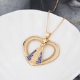 simple copper goldplated heartshaped round faith pendant Necklacepicture13