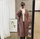 Loose big pockets midlength knit sweater cardigan women net red thick sweater coatpicture12