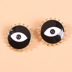 Retro Personalized Oil Drop Devil's Eye Earrings