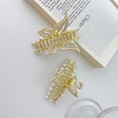 Korean version of fairy temperament alloy swan butterfly hairpin plate hair catch clip shark clip back of head hair catchpicture9