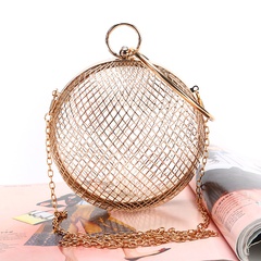 mesh spherical dinner bag fashion trendy evening bag banquet bag clutch handbag