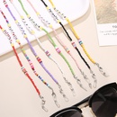 New millet bead soft pottery glasses chain fashion hanging neck antilost letter glasses mask chain extension chainpicture13