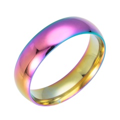 Stainless steel colorful ring European and American cross-border jewelry
