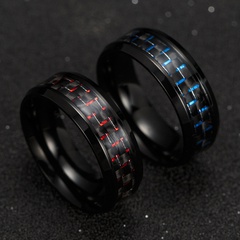 Exclusive for Cross-Border Yiwu European and American Hot Ornament Wholesale Carbon Fiber Ring Hot Sale Small Commodity Ring Can Be Sent on Behalf