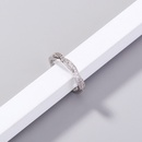 European and American crossborder simple shines zirconium retro creative knotted ring fashion ringpicture10