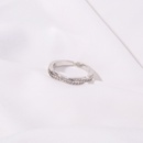 European and American crossborder simple shines zirconium retro creative knotted ring fashion ringpicture13