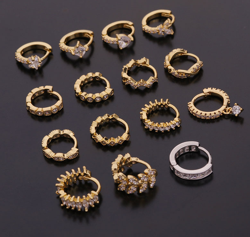 Single  fashion zircon earrings NHEN260925's discount tags