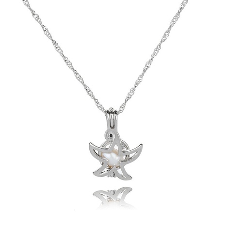 Mode nouveaux accessoires naturel huître d'eau douce perle mer hall étoile bricolage cage pendentif collier NHDB445480's discount tags