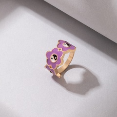 New Jewelry Purple Tai Chi Drop Oil Single Ring