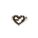 European and American fashion heartshaped jewelry copperplated dripping oil multicolor heart ringpicture12