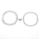 European and American new personality magnet heartshaped bracelet retro round couple braceletspicture14
