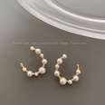 Fashion cshaped pearl earrings 2021 new new trendy niche personality earrings female highend light luxury ear jewelrypicture14