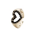 European and American fashion heartshaped jewelry copperplated dripping oil multicolor heart ringpicture13