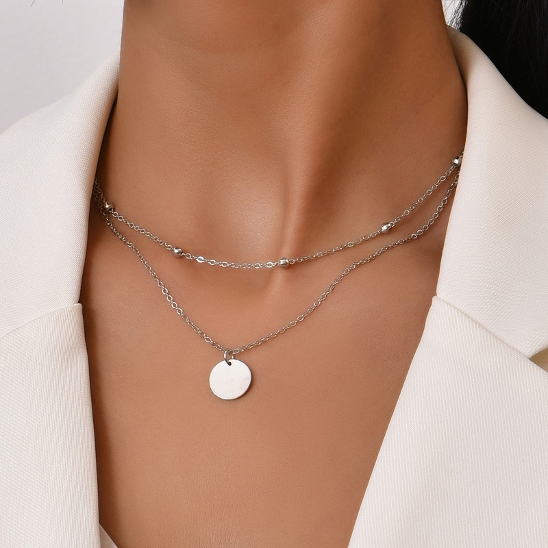 Einfacher geometrischer Anhnger mehrschichtige Perlenkette Grohandel