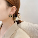 Autumn and winter leopard print plush round retro earringspicture11