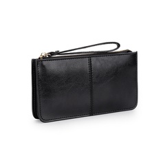Cross-border cowhide clutch bag mobile phone bag 2021 long ladies wallet large-capacity coin purse