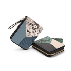 new leather card holder snake print business card holder multi-card ID card holder card holder bag