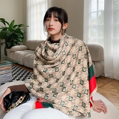 Herbst und Winter Koreanische Version des doppelseitigen, doppelt verwendbaren Schals aus wildem Kaschmir Verdickter warmer Schal