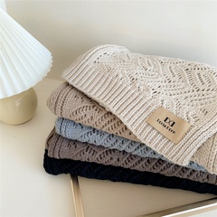 Korean version of knitted wool scarf autumn and winter thickening warmth student couple scarf