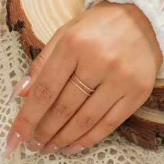 Retro offener Ring Trend All-Match-Modering